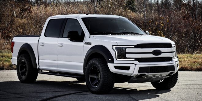 White Ford F-150 With Black Rims