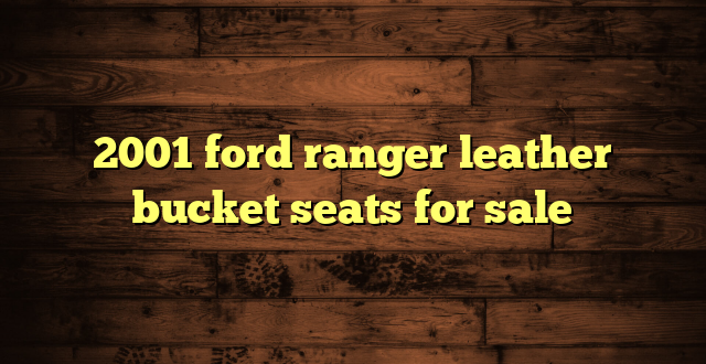 2001 ford ranger leather bucket seats for sale